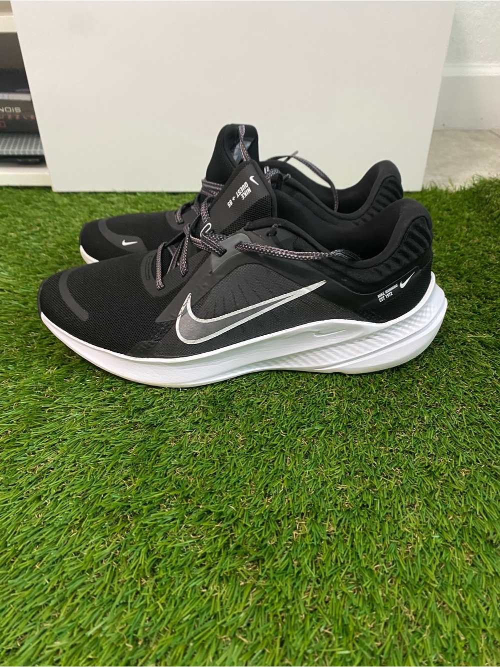 Nike Women’s Black Athletic Shoes with White Sole